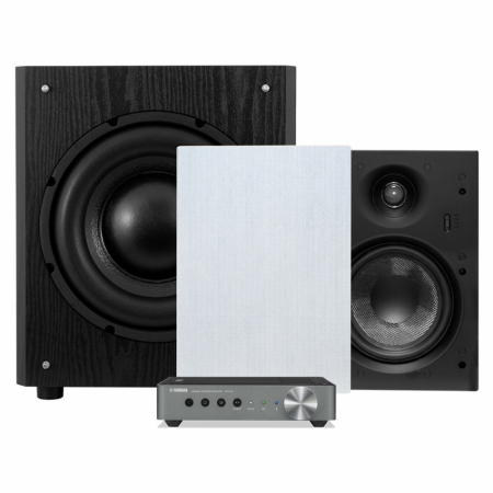 Yamaha WXA-50 & System One IW690 med subwoofer, 2.1 stereopaket i gruppen Pakkeløsninger / Pakker for hjemmet / Stereopakker hos BRL (SETWXA50PKT3)