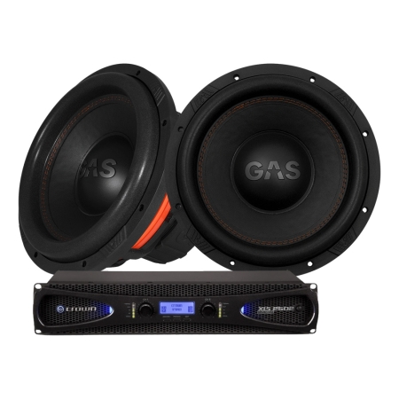 Crown XLS-2502 med 2 stk GAS MAX S1-12D1, bygg-selv subwooferpakke i gruppen Pakkeløsninger / Pakker for hjemmet / Høyttalerpakker hos BRL (SETXLS2502PKT2)