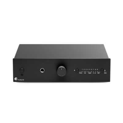 Pro-Ject Pre Box S3, kompakt forforsterker med Bluetooth og DAC, svart