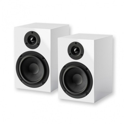 Pro-Ject Speaker Box 5 E, stativhøyttalere, par, hvit