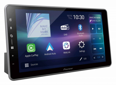 Pioneer SPH-DA97DAB-UNI2, 9-tommers bilstereo med trådløs CarPlay/Android Auto