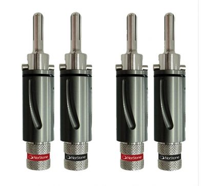 Norstone BLS-500 låsbare banankontakter, 4-pakk