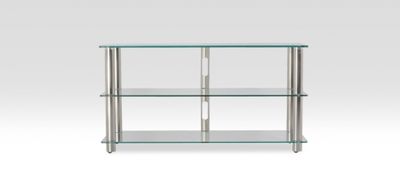 Norstone Epur 3, TV-møbel med klare glasshyller