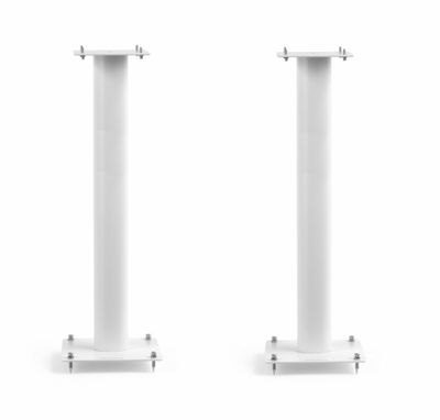 Norstone Stylum 3, høyttalerstativ hvite 80 cm høye