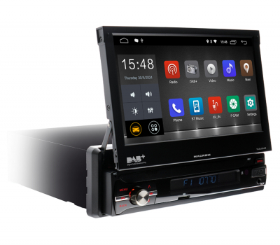 Macrom M-T6563DAB bilstereo med motorisert skjerm, Android 10 & mer
