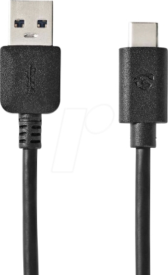NEDIS CCGW61600BK20 USB-A-til-USB-C-kabel, svart, 2 meter