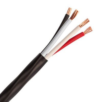 Supra SkyFlex 4x1.6 FRHF høyttalerkabel, svart løpemeter