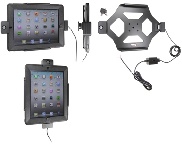 Brodit Holder med nøkkel-lås, Apple iPad 3rd Gen (A1416, A1430, A1403) 