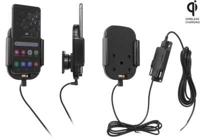 Brodit Qi trådløs aktiv holder for fast montering, Samsung Galaxy S20 4G, 5G (SM-G981B/SM-G981F) 