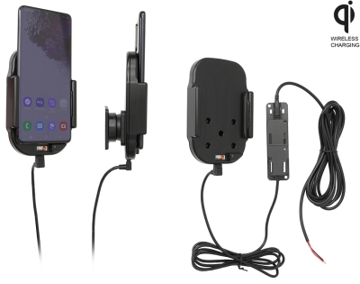 Brodit Qi trådløs aktiv holder for fast montering, Samsung Galaxy S20 Plus 5G (SM-G986B/SM-G986F) 