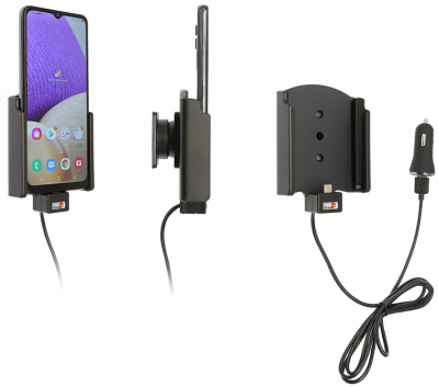 Brodit Aktiv holder med USB-kabel og cigarettadapter, Samsung Galaxy A32 5G SM-A326U1/DS 