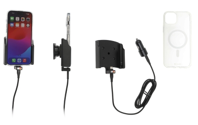 Brodit Mobildeksel med Aktiv holder og billader, Apple iPhone 15 Plus 