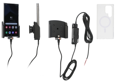 Brodit Mobildeksel med Aktiv holder for fast installasjon, Samsung Galaxy S24 Ultra SM-S928B/DS 