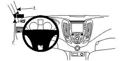 ProClip Monteringsbøyle Hyundai Veloster 12-15, Venstre