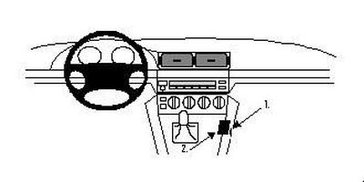 BMW 520-540/M5 E39 96-03, Konsoll, vinklet