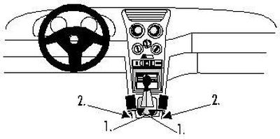 Alfa Romeo 145 94-97/146 98-00, Konsoll