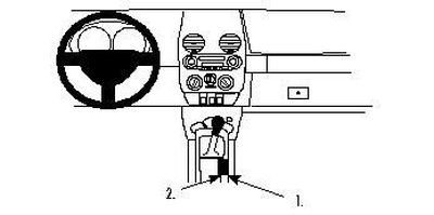 ProClip Monteringsbøyle Volkswagen Beetle 98-02, Konsoll
