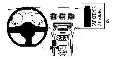Audi TT 07-14, Konsoll, venstre