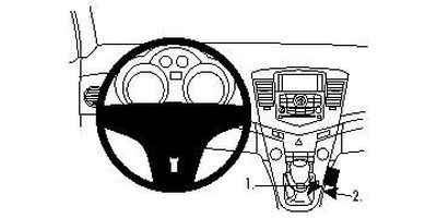 Chevrolet Cruze 09-14, Konsoll