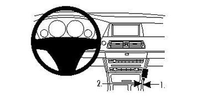 BMW F07 10-15, Konsollplassert