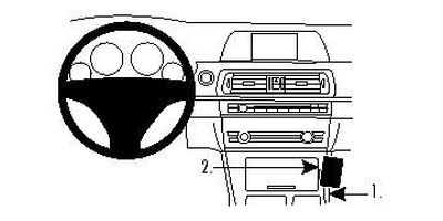 BMW F10, F11 10-15, Konsollplassert