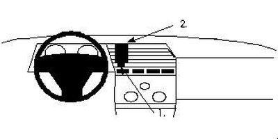 ProClip Monteringsbøyle Alfa Romeo 164 89-90, Sentrert