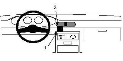 ProClip Monteringsbøyle Mazda 121 91-95, Sentrert