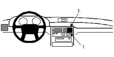 ProClip Monteringsbøyle Mitsubishi Expo, Space Runner, Space Wagon, Sentrert