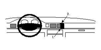 ProClip Monteringsbøyle Honda Civic 92-95, Vinklet