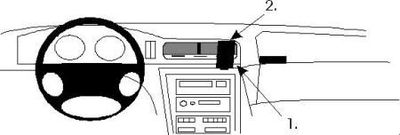 ProClip Monteringsbøyle BMW 840-850 E31 90-01, Sentrert
