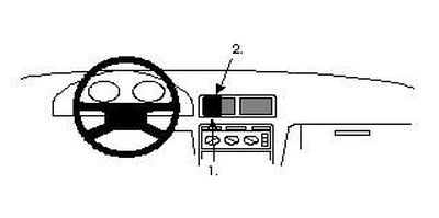 ProClip Monteringsbøyle Honda Accord 94-98, Sentrert