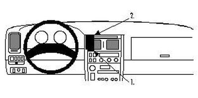 ProClip Monteringsbøyle Lexus GS Serie 93-97, Sentrert