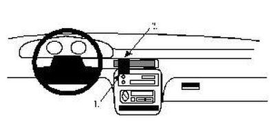ProClip Monteringsbøyle Chrysler Vision 94-98, Sentrert