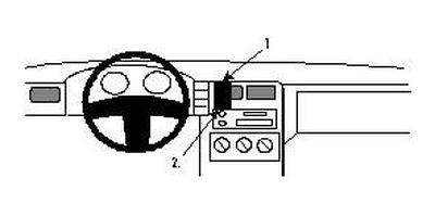 ProClip Monteringsbøyle Volkswagen Caddy 95-03, Sentrert