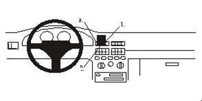 ProClip Monteringsbøyle Fiat Punto 94-99, Sentrert