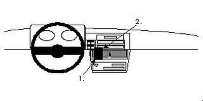 ProClip Monteringsbøyle Fiat Cinquecento 94-04, Sentrert