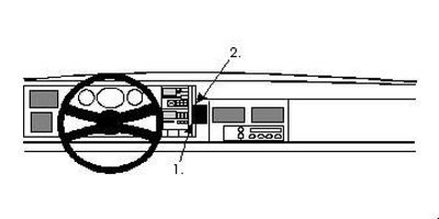 ProClip Monteringsbøyle Chevrolet Silverado/Surburban/Tahoe/Pickup 92-94, Sentrert