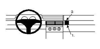 ProClip Monteringsbøyle Fiat Tipo 92-95, Vinklet