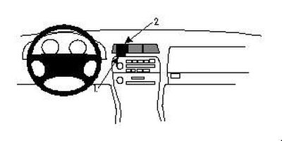 ProClip Monteringsbøyle Lexus ES Serie 92-96, Sentrert