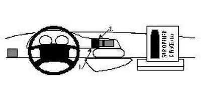 ProClip Monteringsbøyle Fiat Scudo 97-06, Sentert