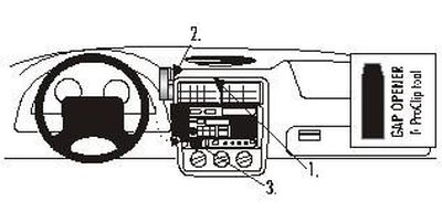 ProClip Monteringsbøyle Chevrolet Camaro/Z28 97-02, Sentrert