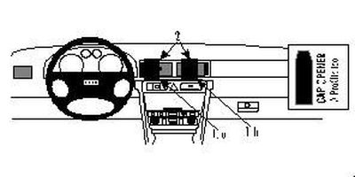 Audi A6 98-03, senter, høy