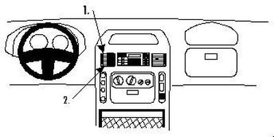 ProClip Monteringsbøyle Renault Master 98-03, Sentrert