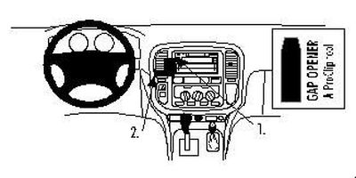 Toyota LandCruiser 100 98-01, Sentrert, Dobbel-DIN