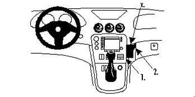 ProClip Monteringsbøyle Alfa Romeo 166 99-07, Vinklet