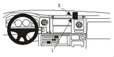 ProClip Monteringsbøyle Toyota LandCruiser 70 84-98, Vinklet