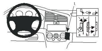 ProClip Monteringsbøyle Nissan Primera 00-01, Vinklet