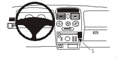 ProClip Monteringsbøyle Opel Agila 00-06, Vinklet