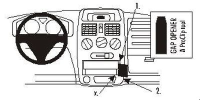ProClip Monteringsbøyle Suzuki Wagon 01-05, Vinklet