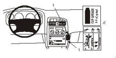 Toyota Avensis 98-00, senter